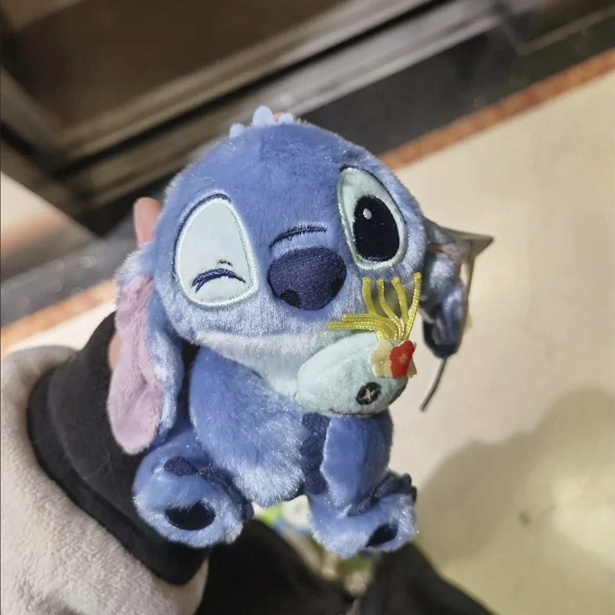 New Disney Stitch Plush Toy Pendant cute cartoon Zootopia Nick Wilde Plush Doll Pendant Student backpack ornament girl's gift