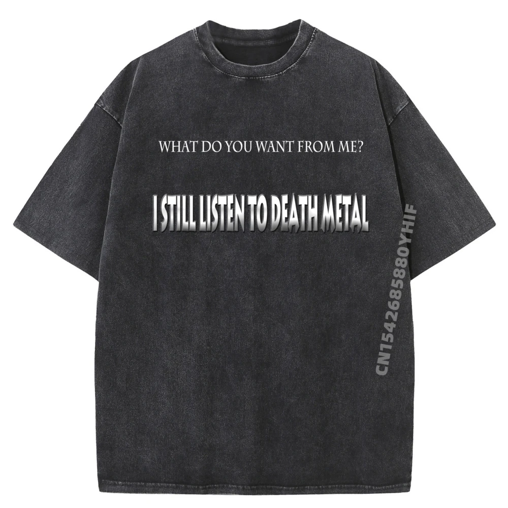 

I Still Listen To Sports T Shirt Men Youth Graphic Shirt Men Loose Washed Tees Streetwear Breathable Clothes