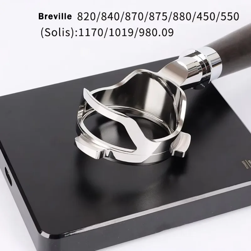 54MM Bottomless Hollow Portafilter for Breville 878/870/880 Espresso Machine Stainless Steel Modified Handle Coffee Filter Tool