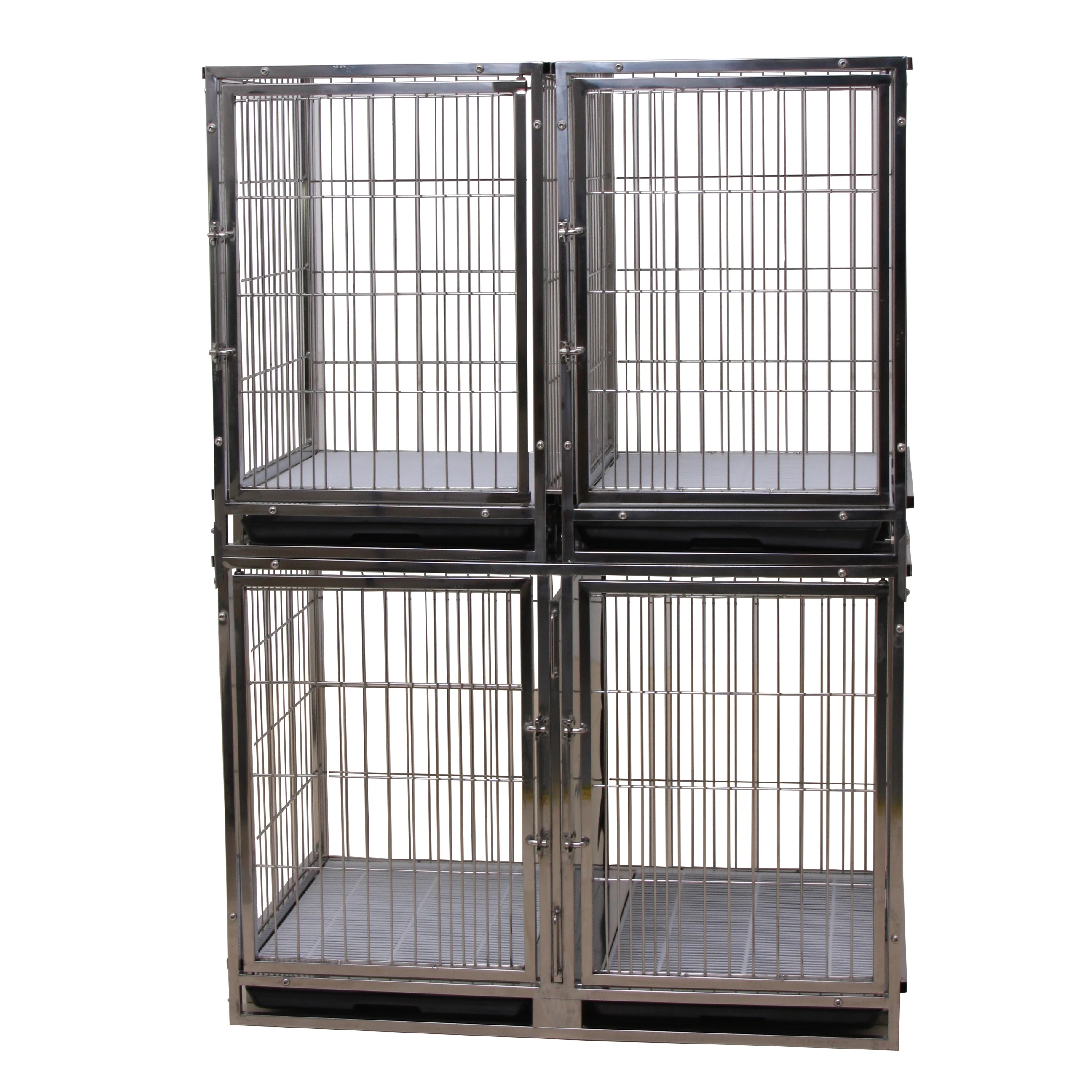 503SS Veterinary Cages Stainless Steel Large Cat Cages/Pet Cages Feeding