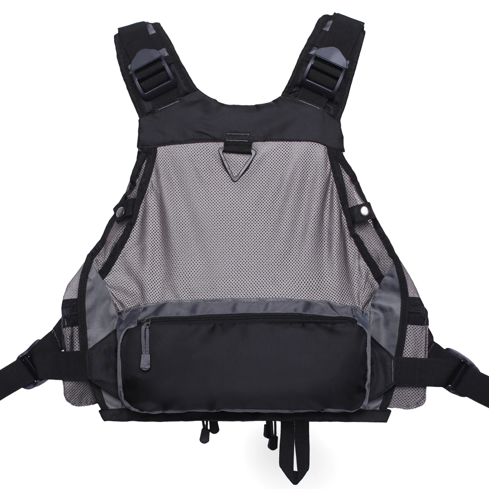 New Multi Pocket Outdoor Mesh Fly Fishing Vest Pack Tackle Backpack Fishing Bag Adjustable Size  for Men and Women image 2