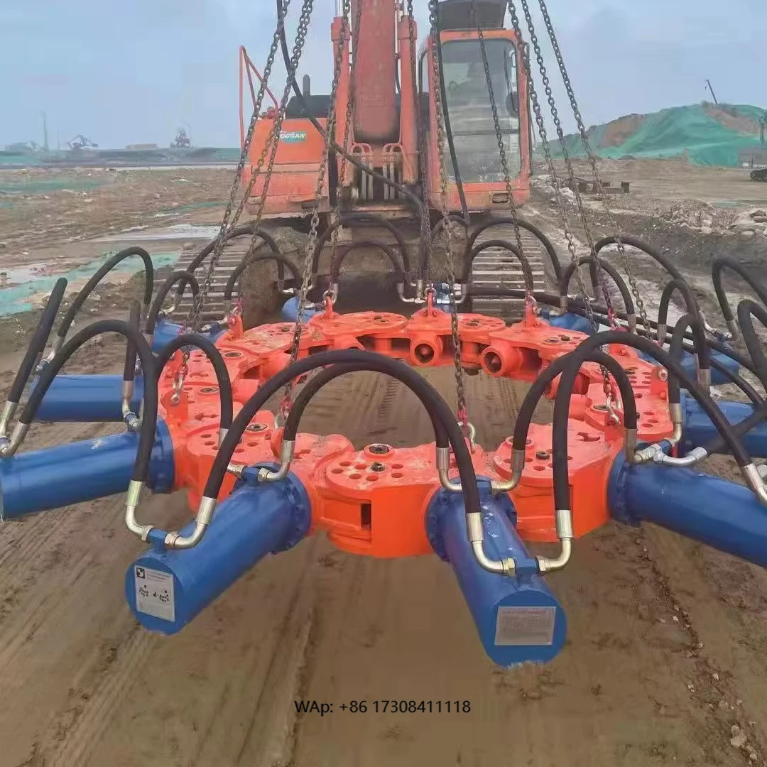Moveable Hydraulic Pile Breaker for Rock Concrete Demolition Efficient Powder Tool for Construction Machinery