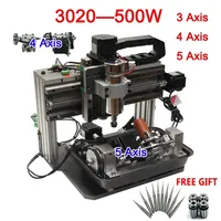 LY 3020F CNC Engraving Machine 3/4/5 Axis Square Line Rail Wood Router PCB PVC Milling Engraver Lathe with Water Tank 220V 110V
