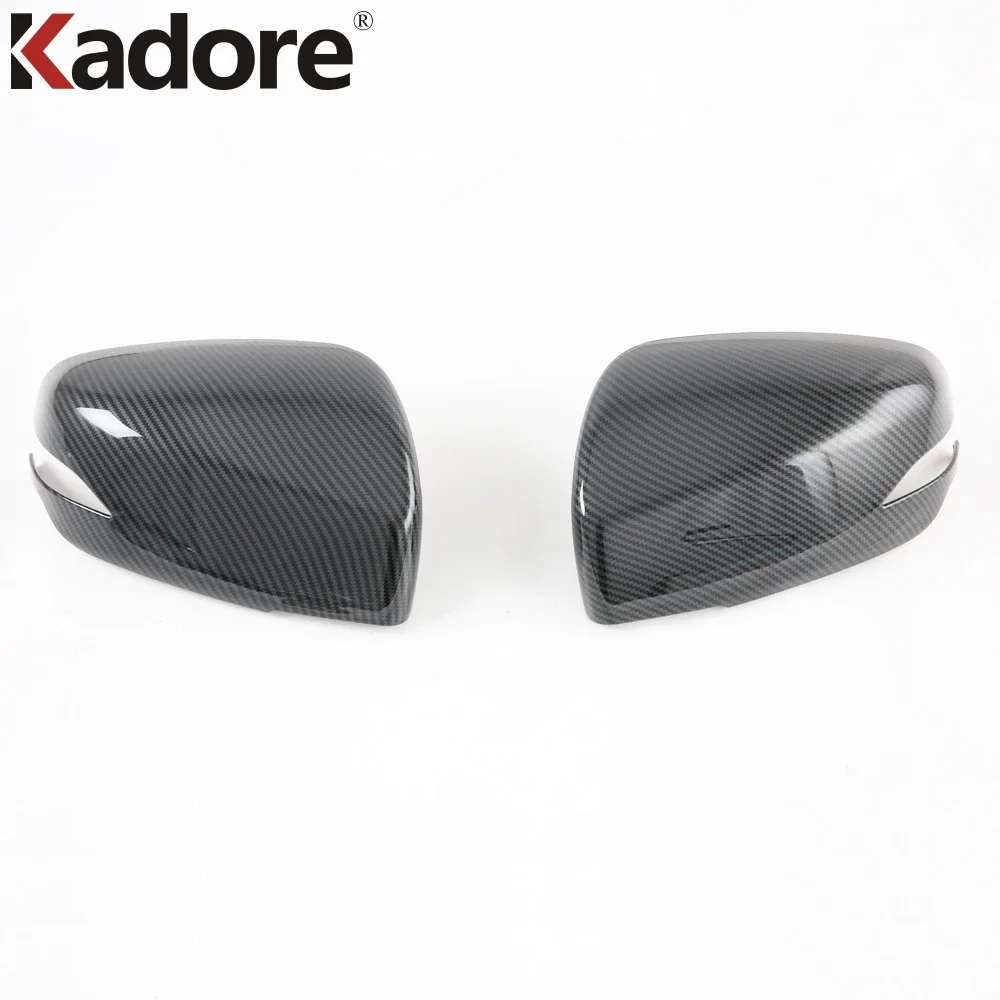 ABS Carbon Fiber Side Door Rearview Mirror Cover Trims Car Exterior Accessories For Subaru Outback 2020 2021 2022 - view 3