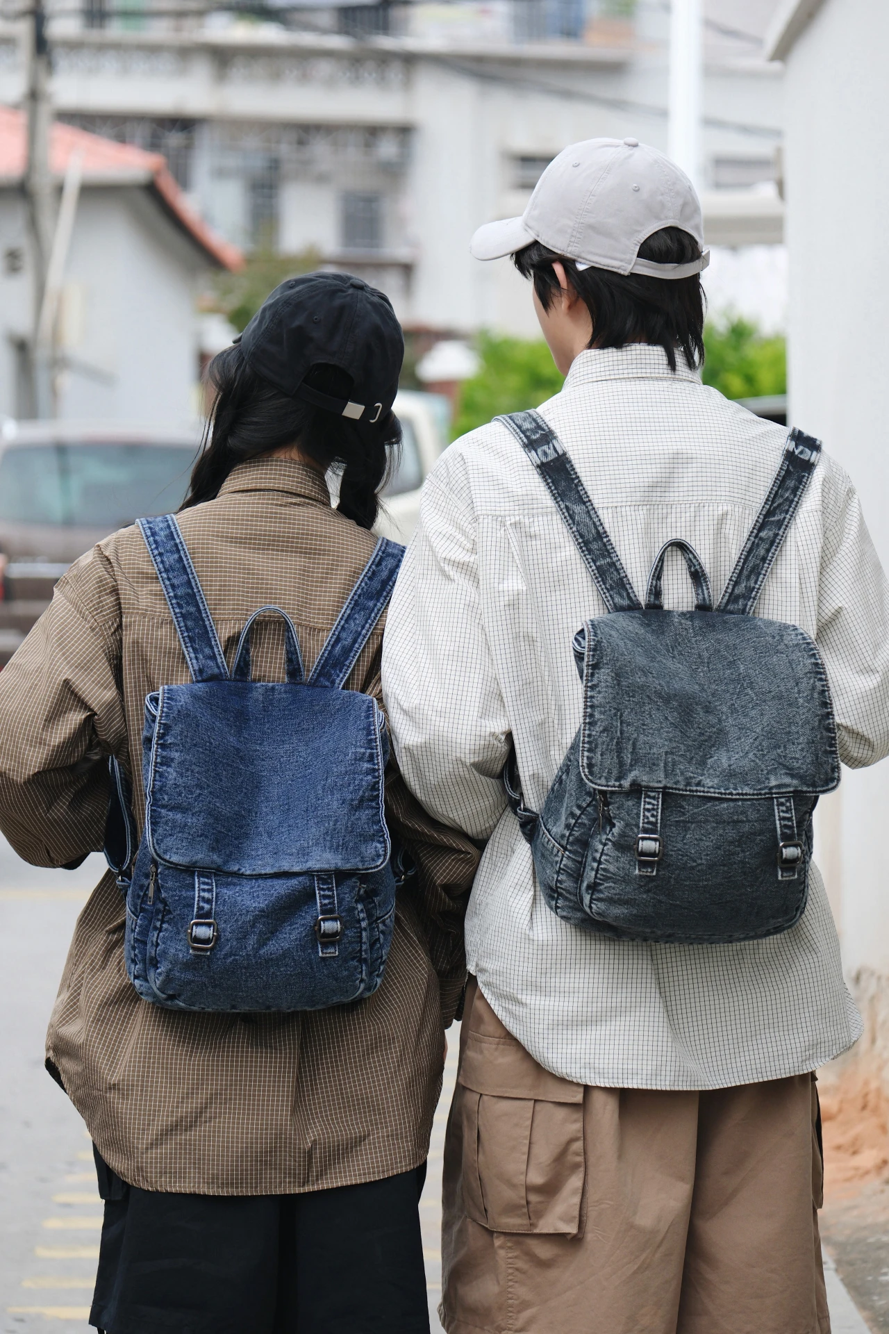 

Men's and women's casual denim new shoulder bag backpack handbag mujer bag 백팩 woman женскийсумка femininas