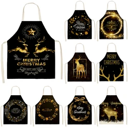 Christmas Fawn Pattern Kids Apron Home and Kitchen House Cleaning Barista Customizable