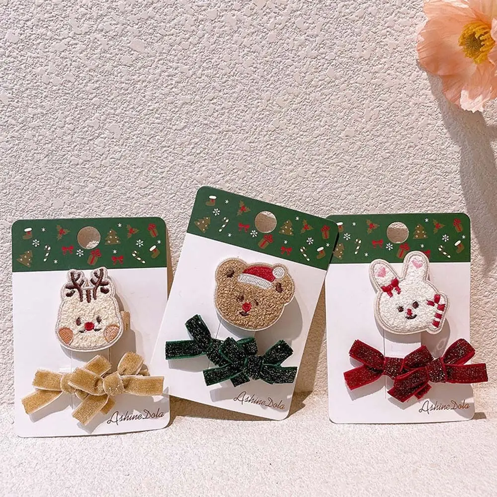 

Grip Hair Accessories Christmas Tree Snowman Children Christmas Hairpins Christmas Bangs Clip Kids Barrettes Bow Hair Clips