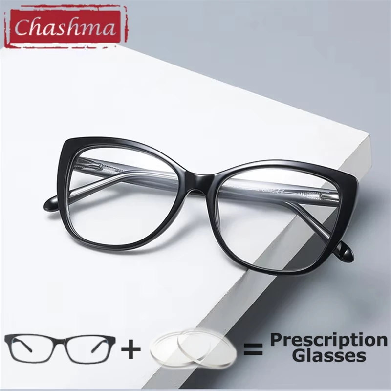 

Women Glasses Prescription Lenses Myopia Fashion Optical Recipe Presbyopia Reading Glasses Cat Eye Eyeglasses Multifocal Lens