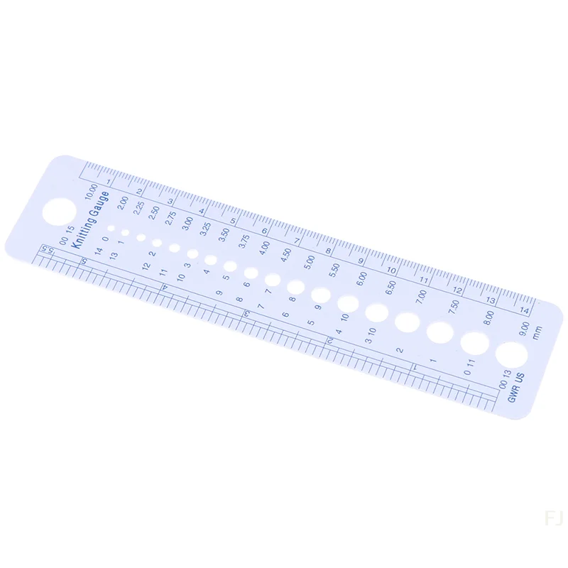 [YU] Strumenti per righello da cucire da 2-10 mm Calibro per ago da maglia Pollici cm Righello Misura Strumenti per cucire
