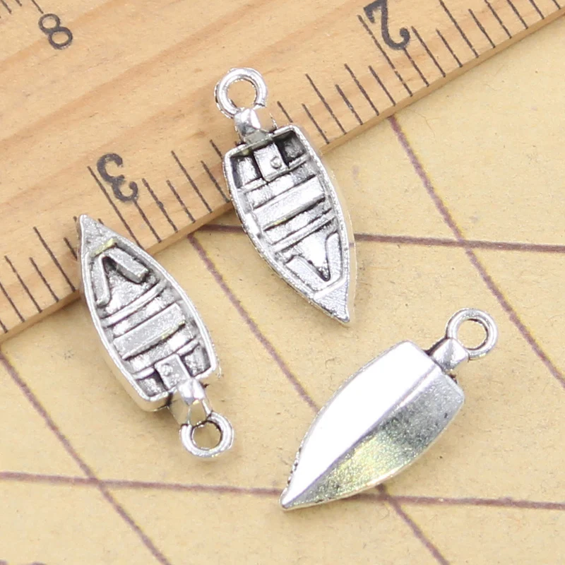 30pcs Charms Ship Boat 22x8mm Tibetan Silver Color Jewelry Antique Pendants DIY Craft Handmade Making