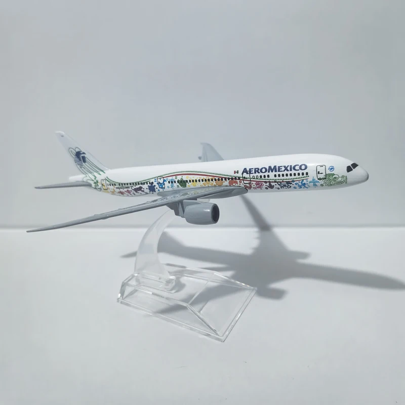 JASON TUTU  Aeromexico Boeing 787 Planes Aircraft Model Diecast Metal Miniature Model Ornaments 1/400 Scale Planel Airplane