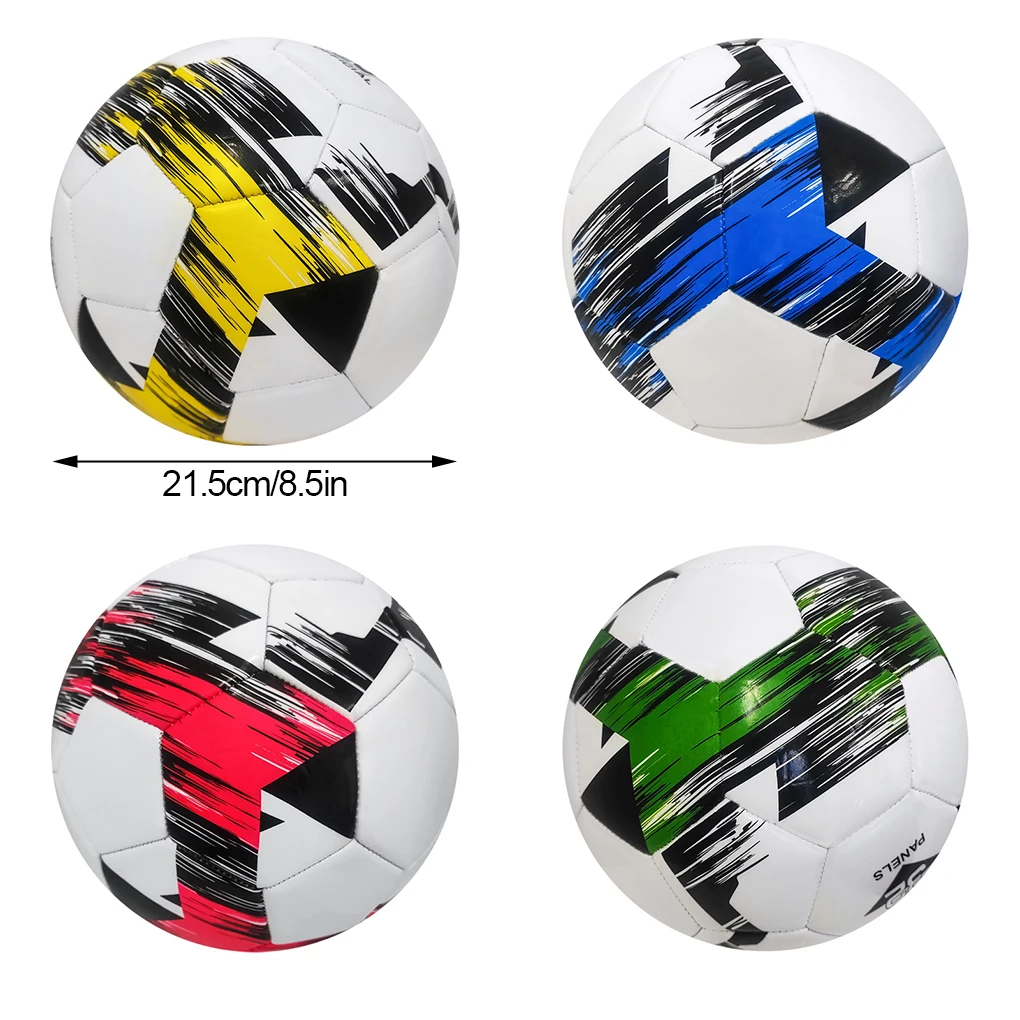 อย่างเป็นทางการขนาด 5 ลูกฟุตบอลสําหรับ Match Soft PVC เครื่องเย็บทีมการฝึกอบรม Footy Ball การแข่งขันกลางแจ้งเกมการฝึกอบรมฟุตบอล