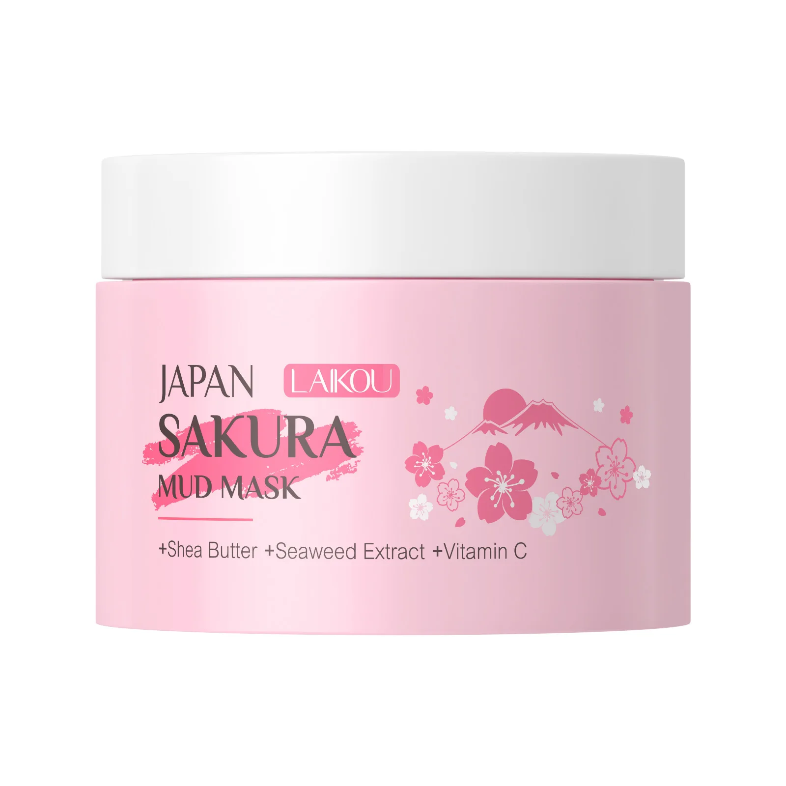 LAIKOU Cherry Blossom Purifying Mud Mask, Blackhead Remover Clay Mask for Oily Skin, Hydrating Pore Cleanser 25g