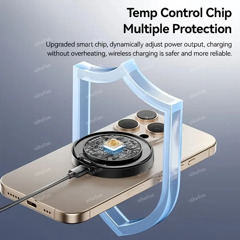 Magnetic 3 in 1 Wireless Charger For iPhone 17 16 15 14 13 12 11 Charging Station for Samsung /Apple /Huawei Watch and Airpods view 4