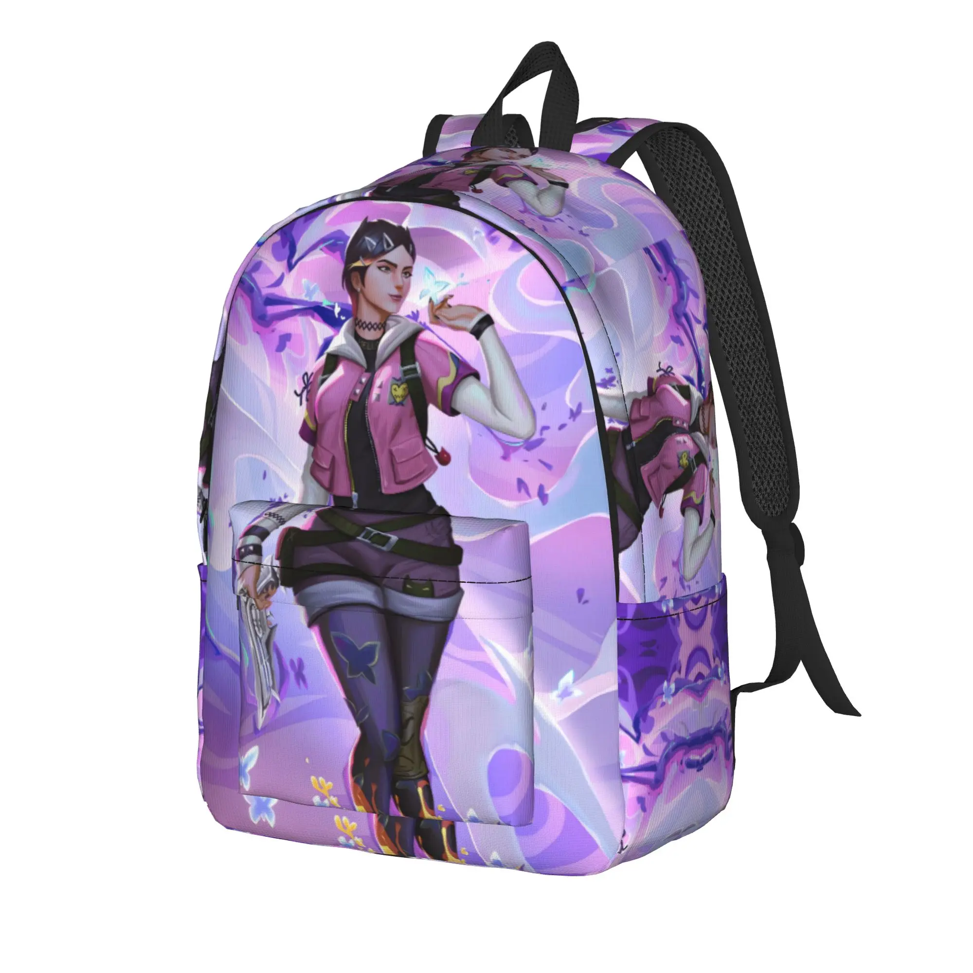 Killjoy Backpack V-Valorant Aesthetic Backpacks Youth Travel Pattern High School Bags Custom Rucksack