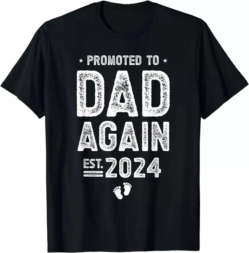 NEW Promoted to Dad Again 2024 Soon To Be Dad T-Shirt, Father's day Gifts