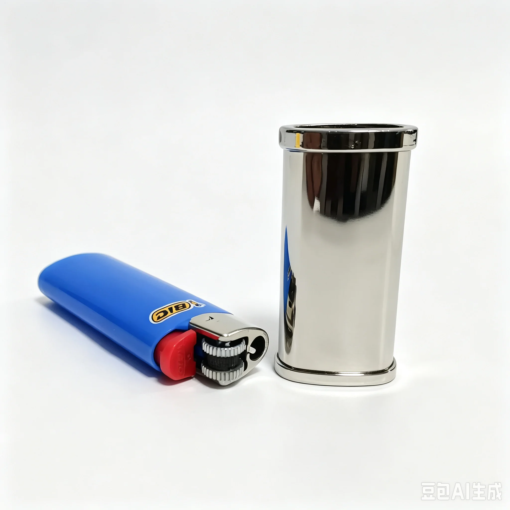 For BIC Mini J25 Shell DIY Covered With Leather Zinc Alloy Chrome Plating Decorative Outer Cover