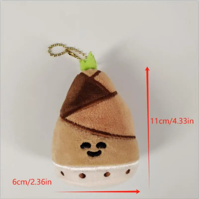 1/2 PCS Creative Cute Bamboo Plush Doll Stuffed Toys Keychain Pendant Girly Bag Charms Backpack Ornaments Gift Keyring