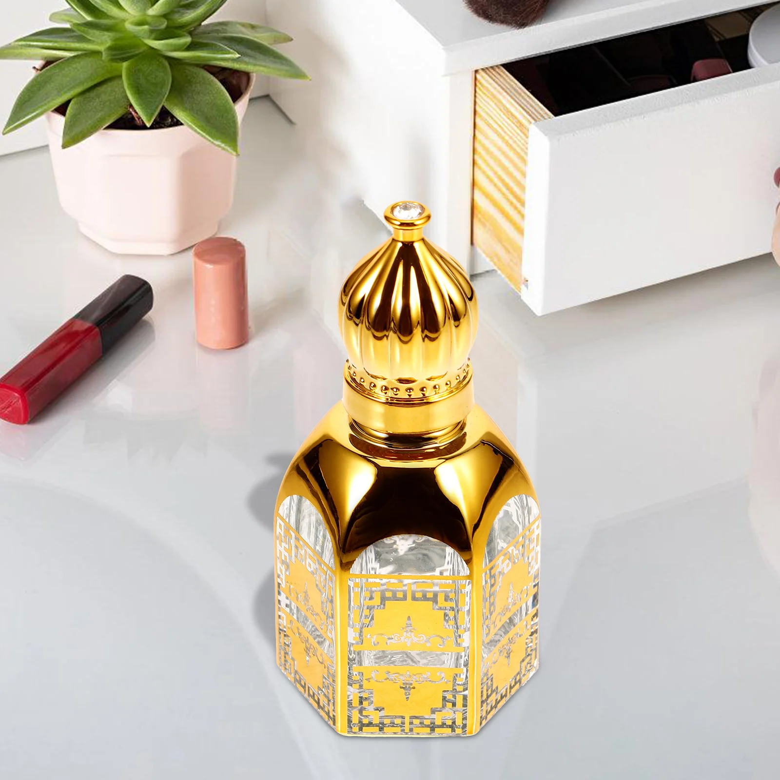 17 مللي زجاجة عطر فارغة إعادة الملء حاوية دوارة زجاجية حجم السفر زجاجة عينة من الضروري النفط المحمولة ناشر رائحة