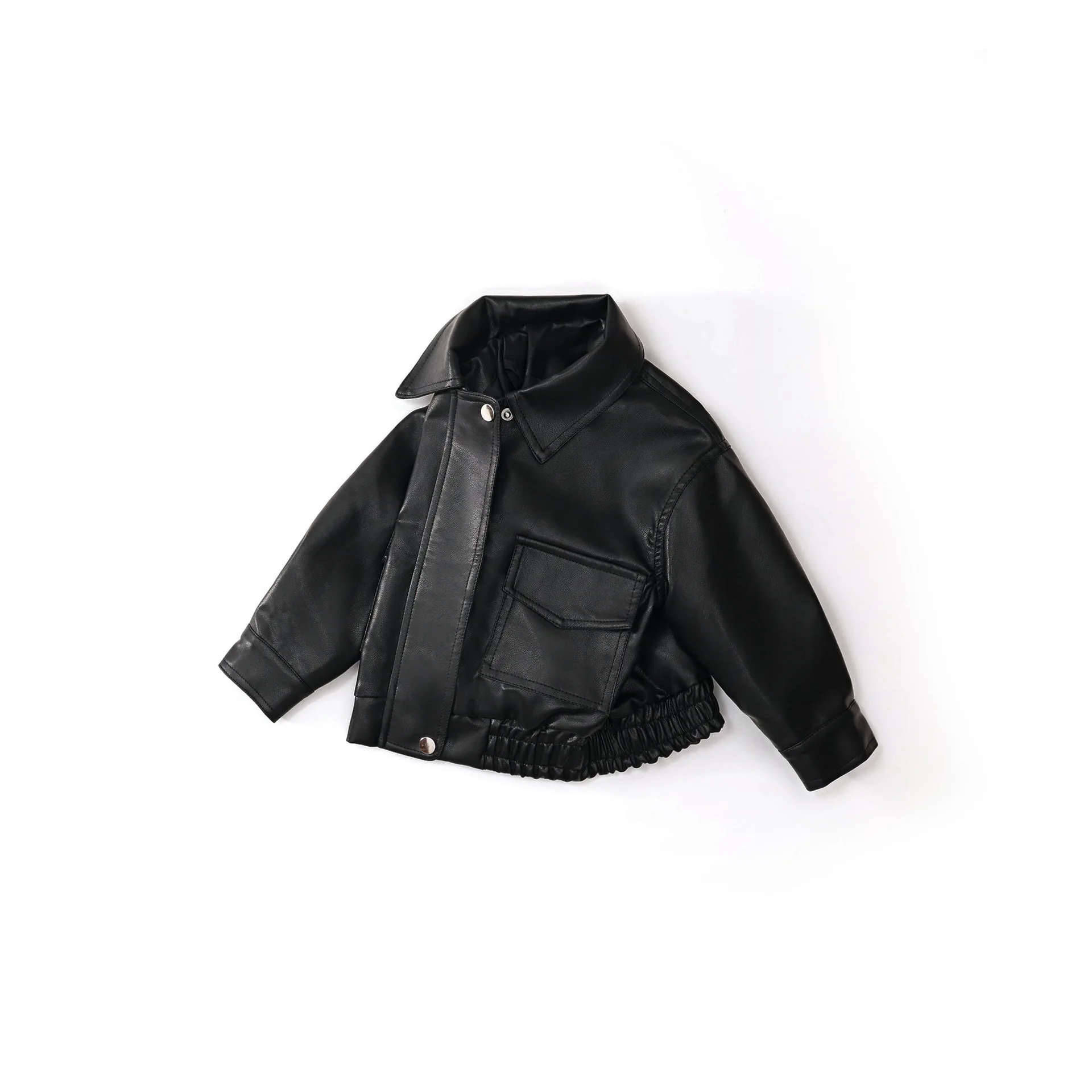RAISE Spring Kid Baby Boys Leather Jacket Cotton Solid Turn Down Collar Children Boy Motorcycle Uniform Loose Toddler Boys Coats
