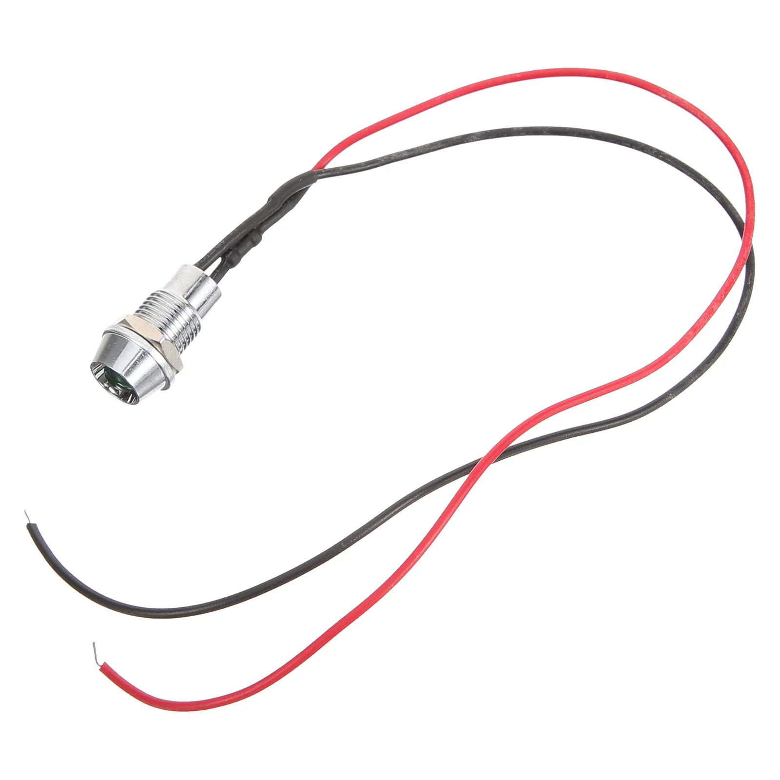 

Light with Wire LED Indicator Signal Lamp Dashboard Green Stainless Steel Directional The