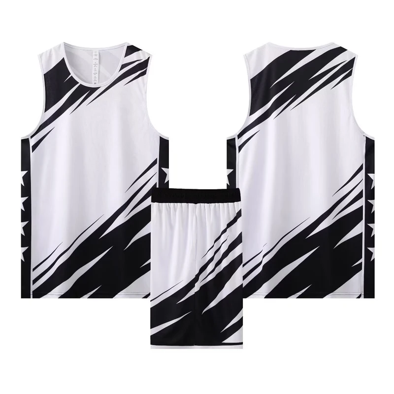 Adult Kid Sports Sweat DIY Basketball Uniforms Customizable Youth Breathable Basketball Training Jersey Professional Match Shirt