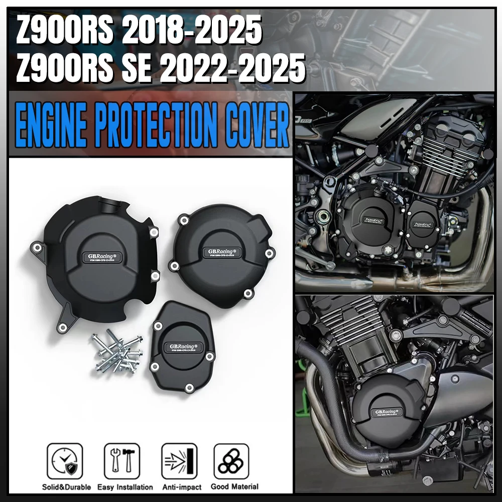 Motorcycles Engine Protection Cover For KAWASAKI Z900RS 2018-2025 Z900RS SE 2022 2023 2024 2025 For GB Racing engine cover