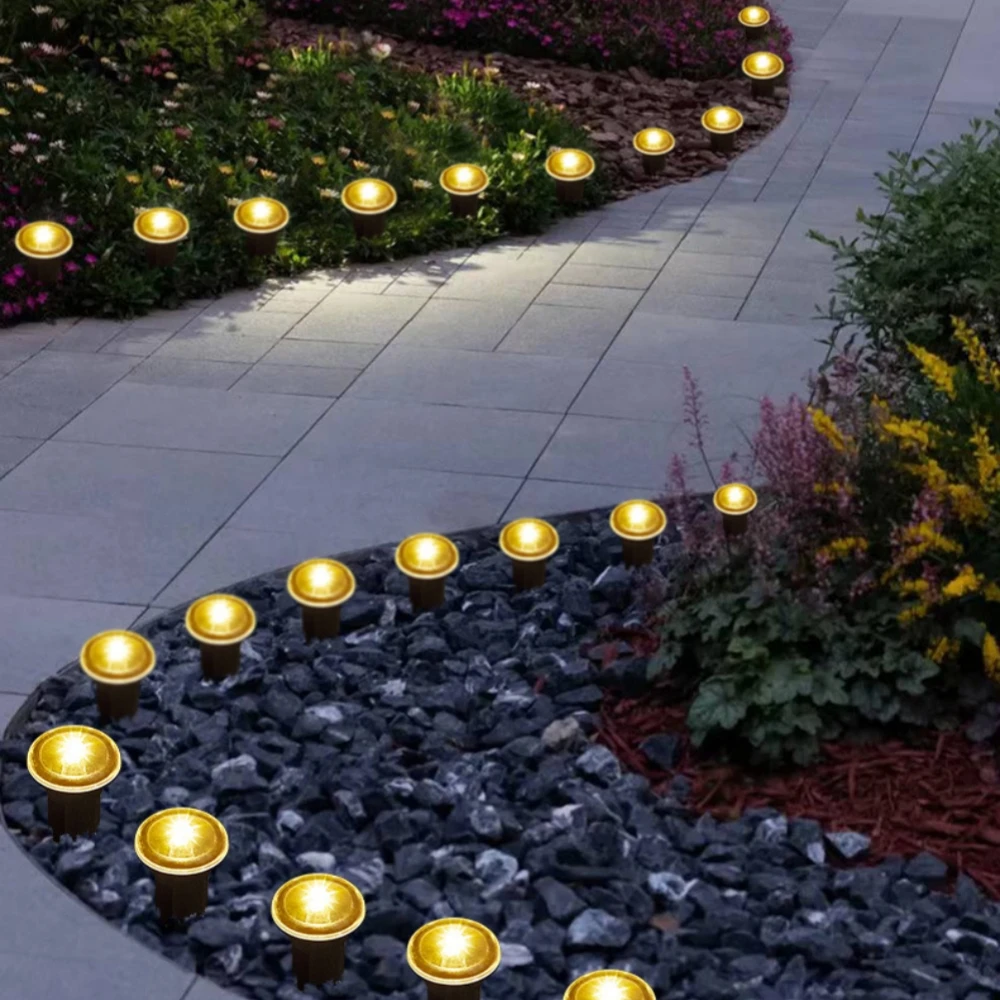 أضواء حديقة شمسية بـ 30/20/10  - مراجعة Outdoor Lighting Driveway وسعره
