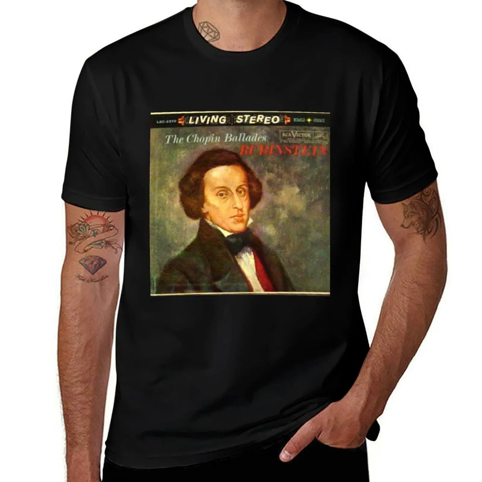 

Chopin T-Shirt man clothes summer clothes graphic t shirts funny shirt cotton Men's t shirts