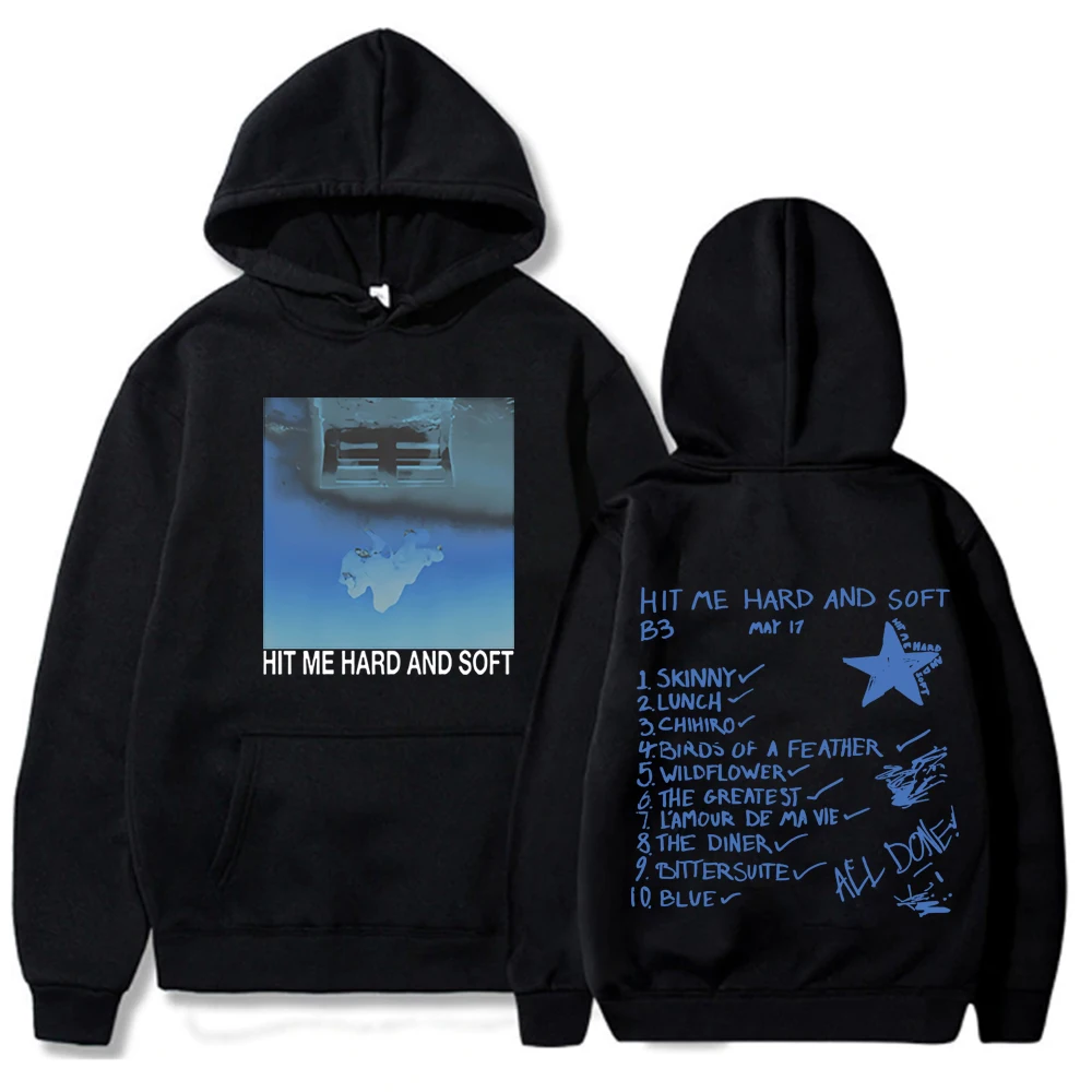 

2024 Hit Me Hard and Soft Tour Hoodie Pullover Billie's Men Hoodies Sudaderas Male