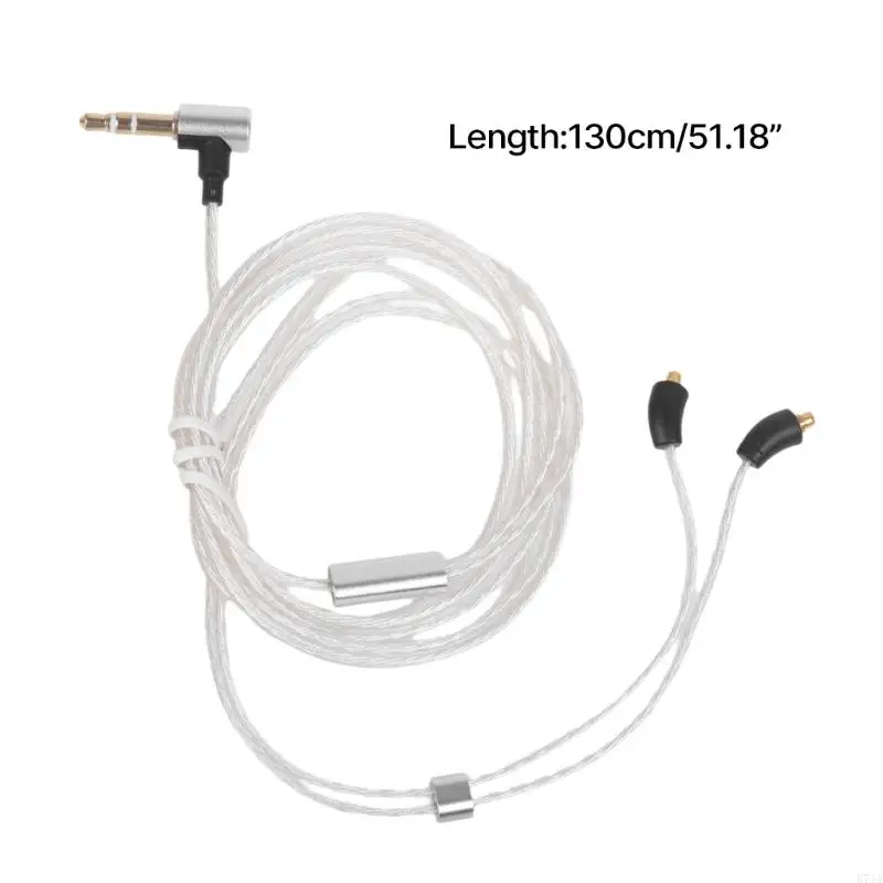 4.2ft L Bending aux cord stereoed เสียงหูฟังสำหรับการเปลี่ยน e74a