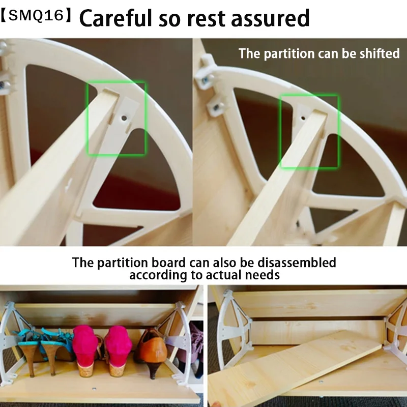 Shoe Cabinet Hinges Accessories Plastic Hinge For Shoes Rack Drawer Storage Shelf Turn Over Furniture Kitchen Hardware【SMQ】