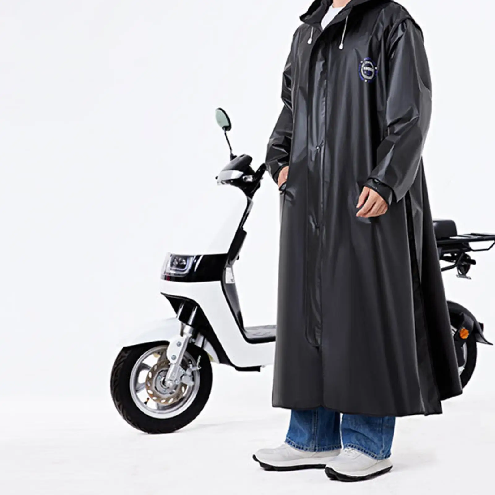 Rain Poncho with Hood Reusable Lightweight Rain Coat Rain Jacket for Bike Outdoor Activities Camping Fishing Sporting Event