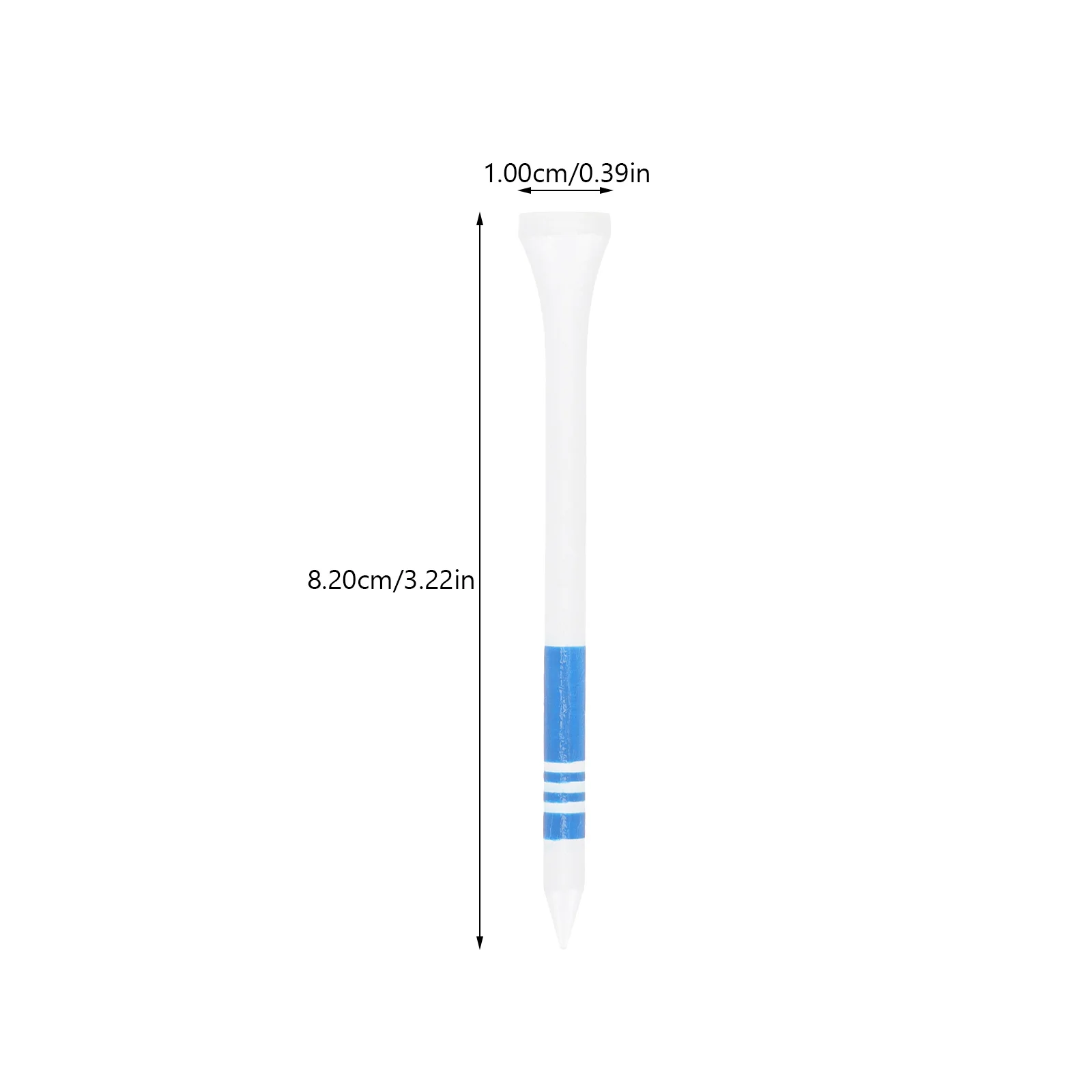 50 قطعة من تي شيرتات الجولف الخشبية الاحترافية أوتاد الجولف قوية تدوم طويلاً ومنخفضة الاحتكاك لحماية النادي ممارسة الجولف