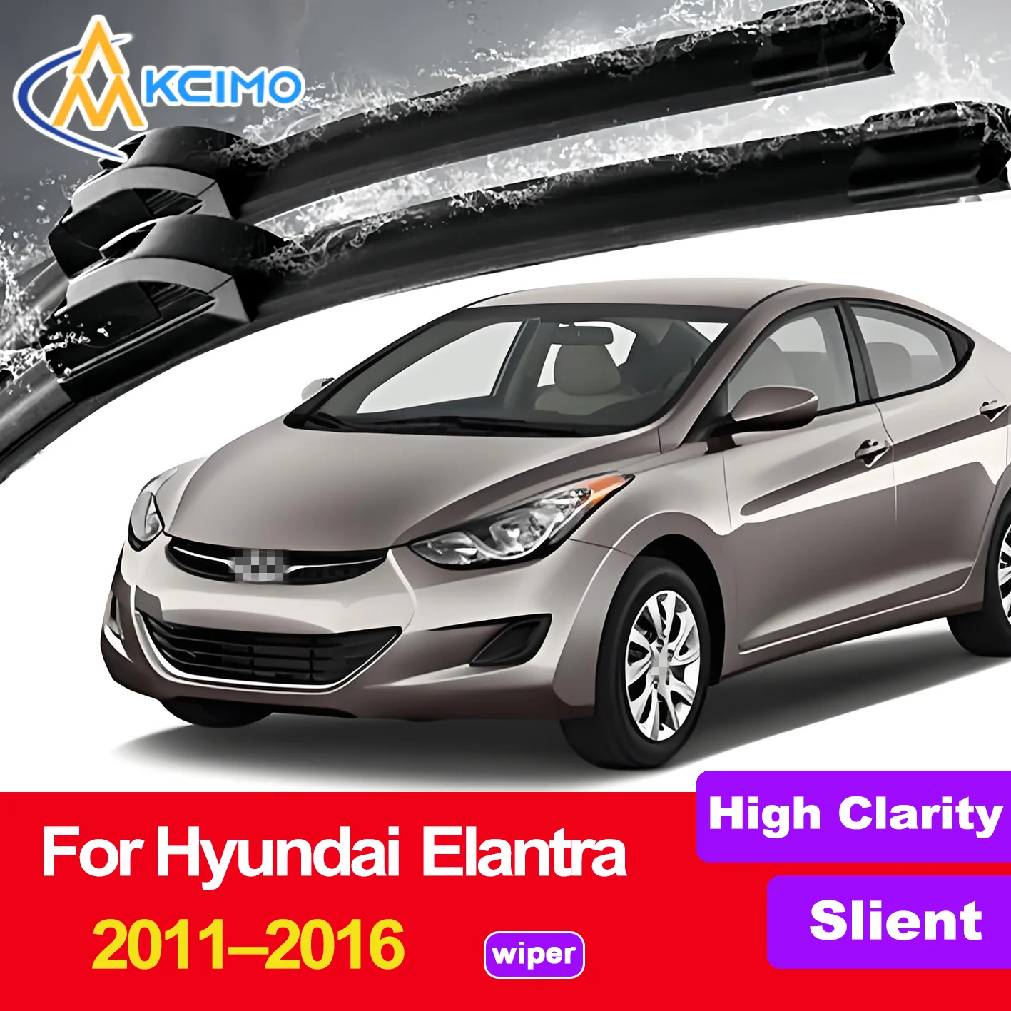 

2PCS HD Wiper Blades for Hyundai Elantra MD/UD JK (coupe) 2011-2016 Hyundai Avante Hyundai i35 Elantra Front Windshield Accessor