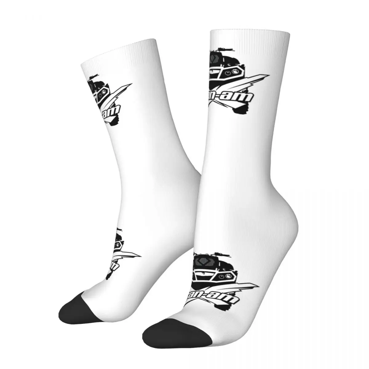 Hip Hop Vintage Outlander Crazy Men's compression Socks Unisex Can Am Street Style Seamless Printed Funny Happy Crew Sock