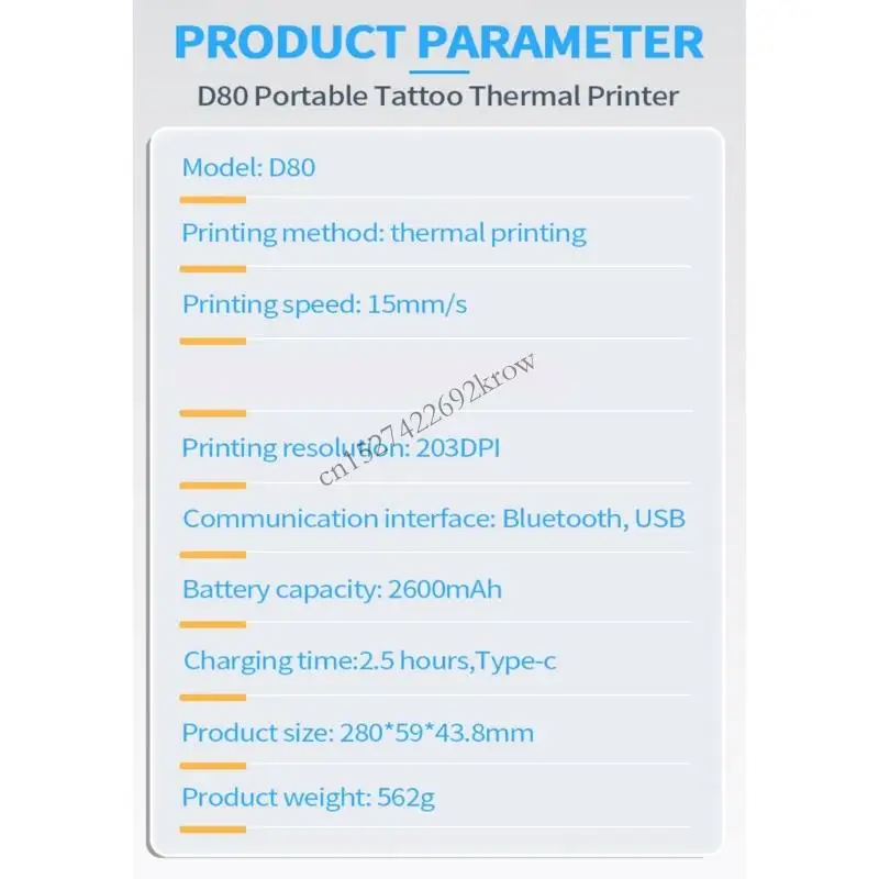 

Thermals Technology Tattooes Stencils Printer Supporting Bluetooth-compatible and USB Connectivities for Intelligent High R9CB