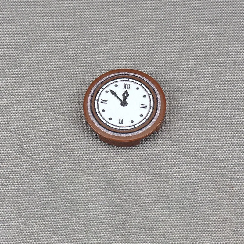 MOC 10PCS Gedruckt 14769pb133 2X2 Gesicht Zeit Zeiger Muster Bausteine 14769 Puzzle Partikel Uhr Ziegel Partikel Spielzeug geschenke