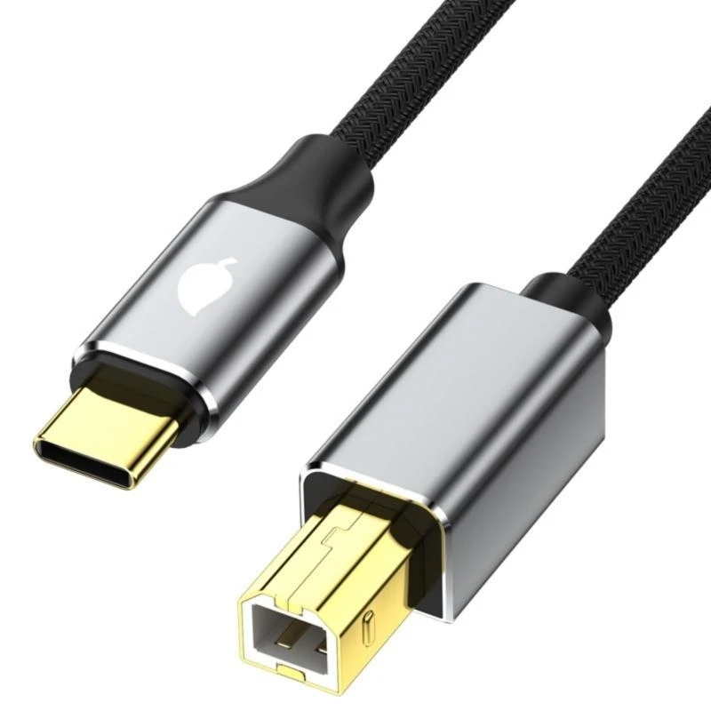 

F68B Type C Printer Cord USB C to USB B Cable for Printers Device Connectivitys