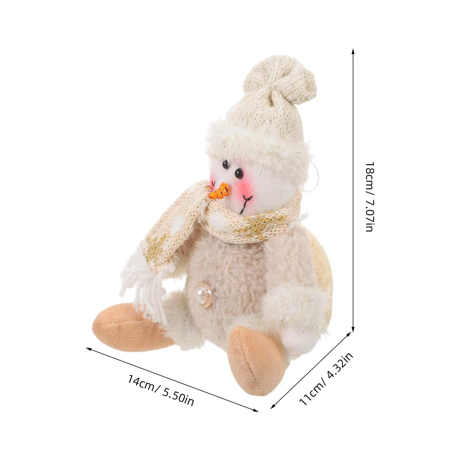 ديكور صغير معلق لرجل الثلج الرائع لموسم العطلة وشجرة عيد الميلاد ونافذة عرض الطاولة وديكور داخلي لعيد الميلاد #6