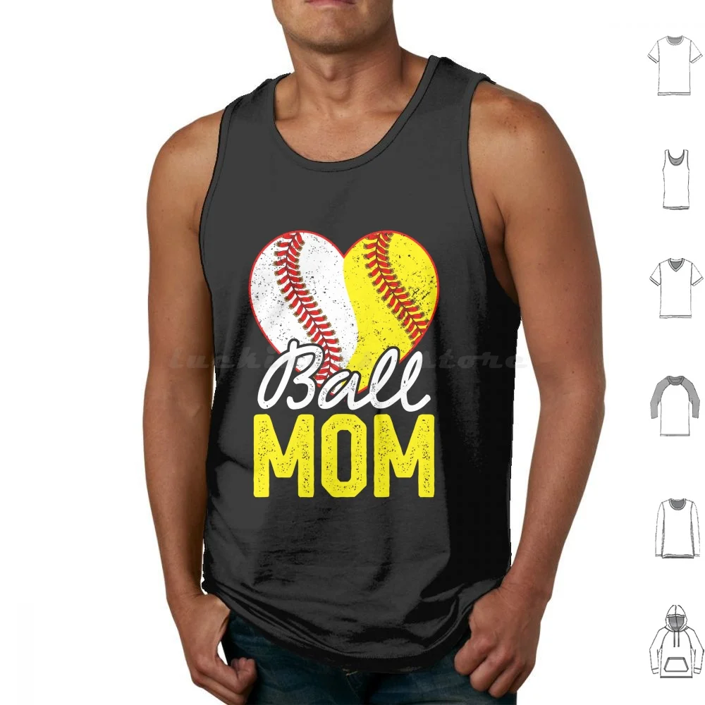 Ball Mom Baseball Softball Mothers Day Tank Tops Vest Sleeveless