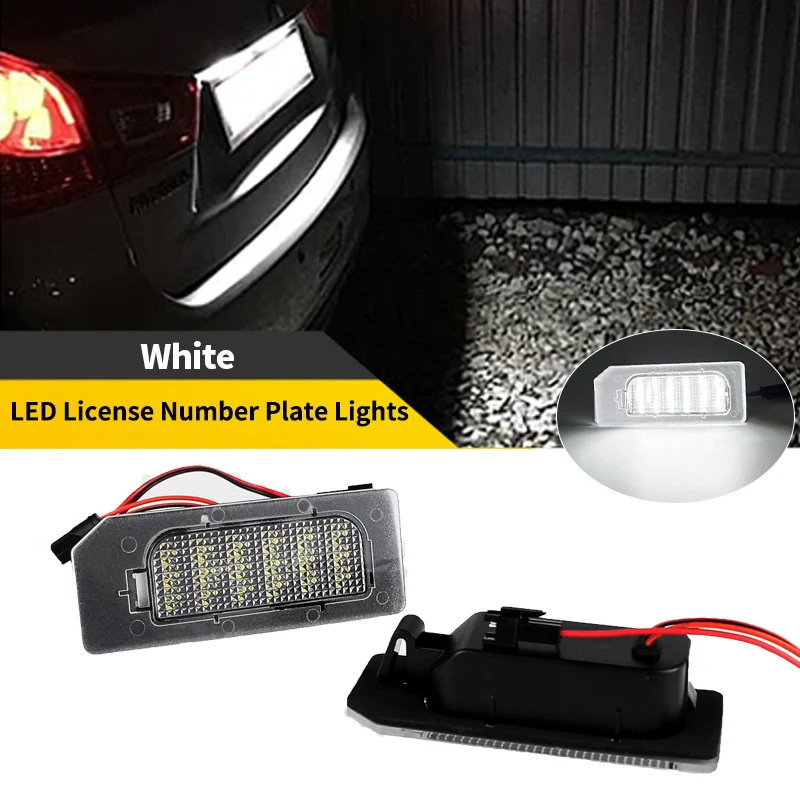 2PCS For Mitsubishi Outlander Sport ASX RVR 2010-2020 12V 6000K White LED Number License Plate Lights Lamp OEM# 8341A132