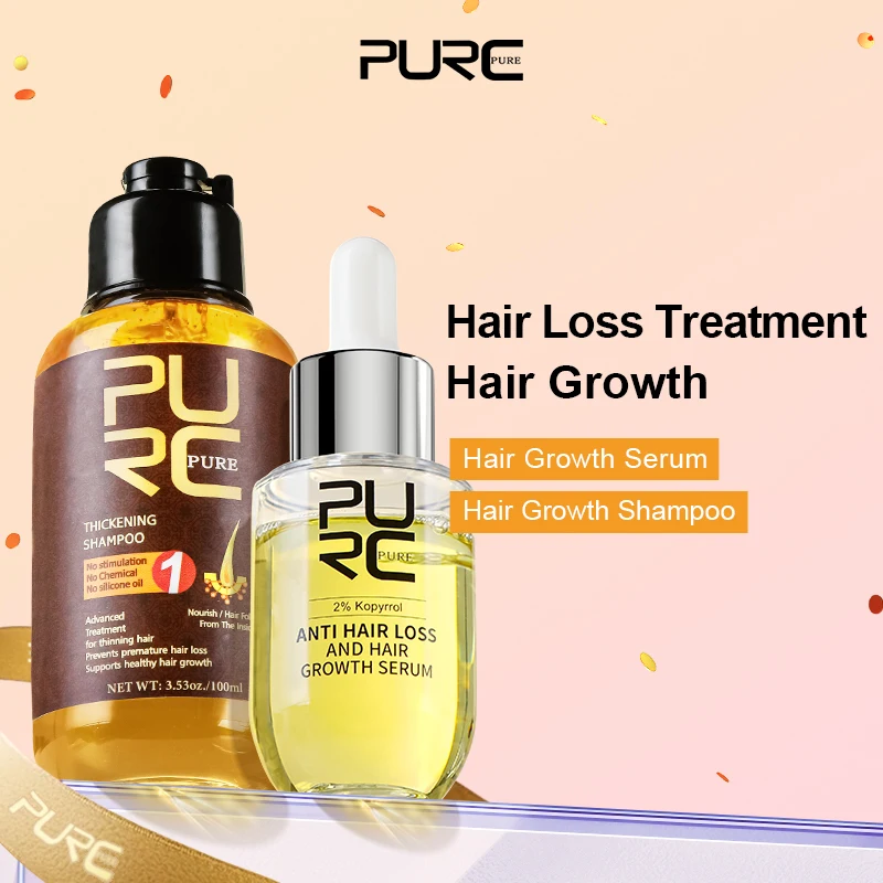 

Hair Growth Oil Essence And Shampoo Kit Anti Hair Loss Fast Thickening Scalp Treatment Repair for Damaged Hair Care Products