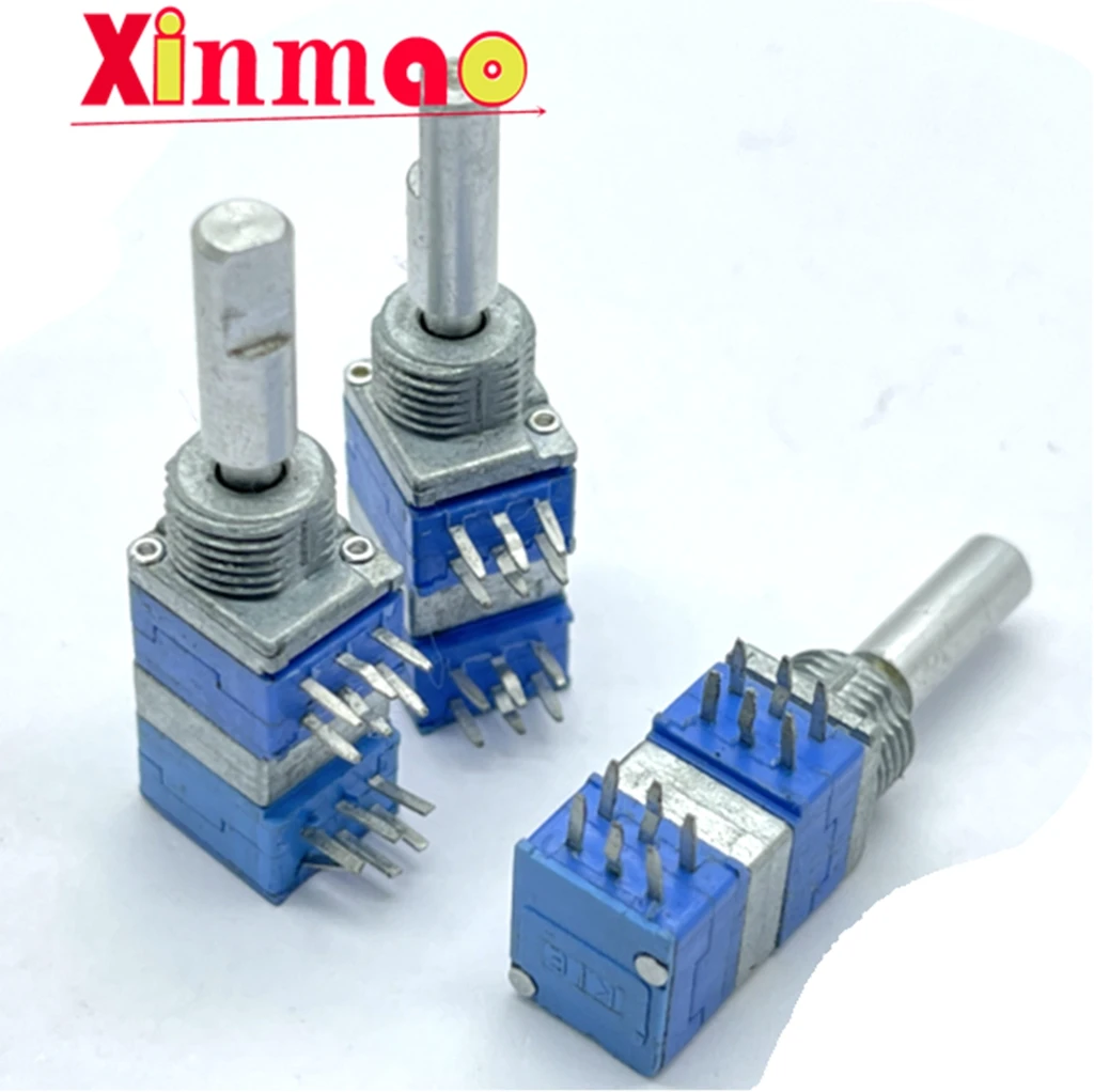 

KIE Южная Корея RK09 четырехкратный прецизионный потенциометр с B50K × 4-осевой длина 18-20 мм