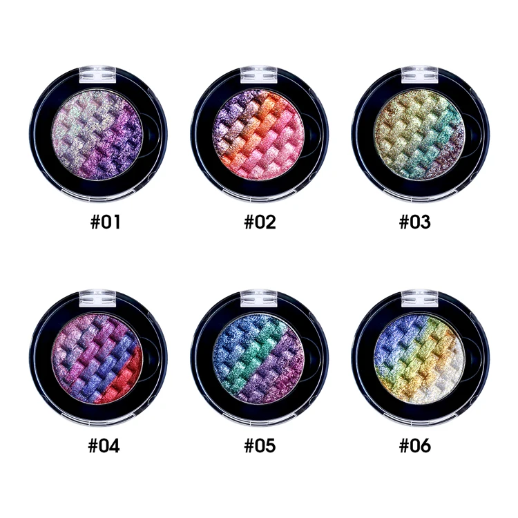 Hurtownia pigmentów do cieni do powiek 26mm Rainbow Eyeshadow Private Label, długotrwałe, wodoodporne, optycznie zmieniające kolor, tkane, z możliwością personalizacji logo, wegańskie.