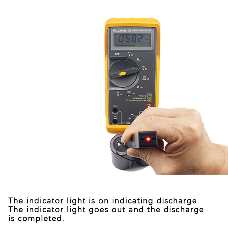 قلم تفريغ مكثف 1000 فولت، أداة تفريغ سريع الجهد العالي، قلم تفريغ إصلاح إلكتروني رقمي #2