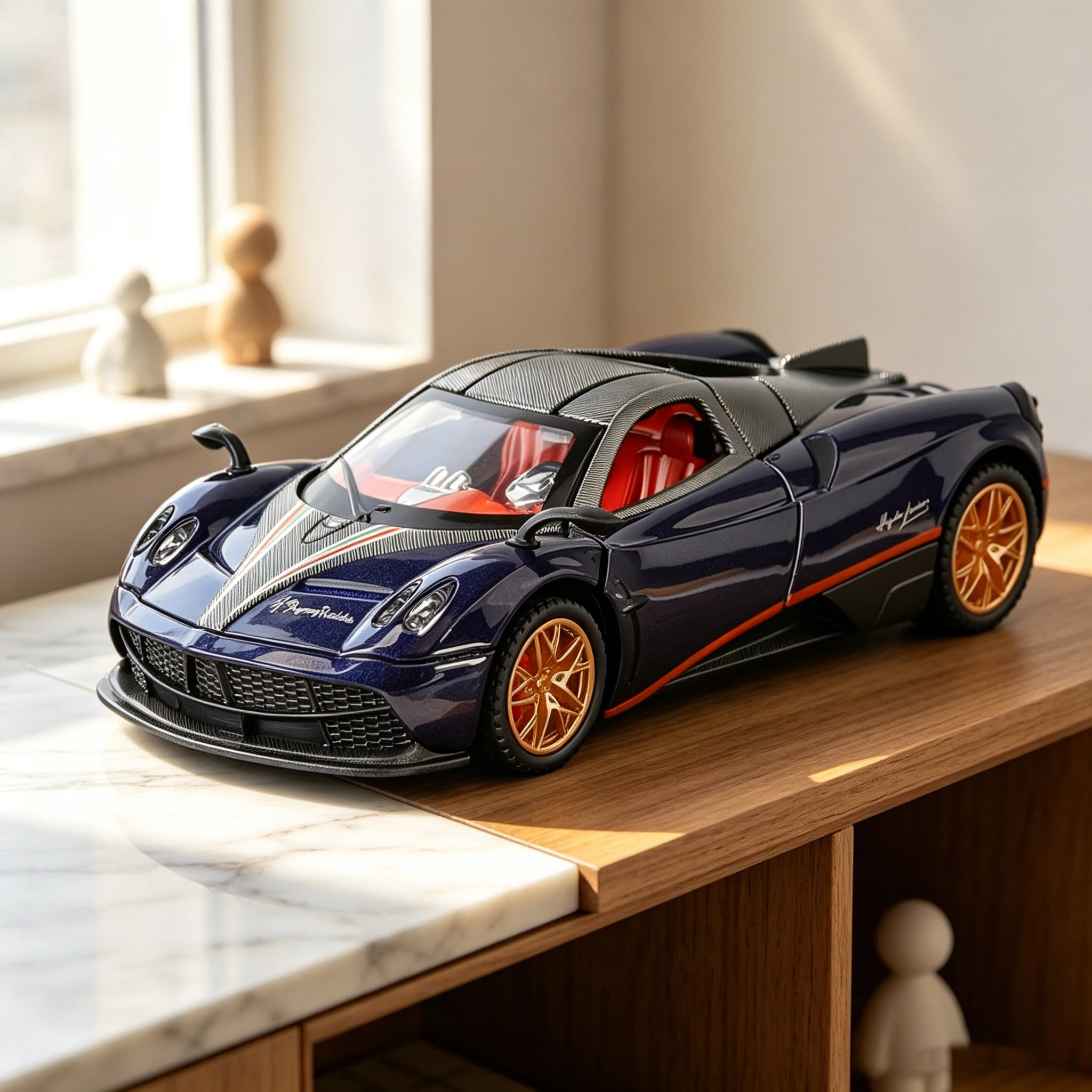 

1:32 Pagani Fengshen BC Alloy Sports Car Model, With Sound and Light Children's Toy Car, Gaming Vehicle Gift for Boys Halloween