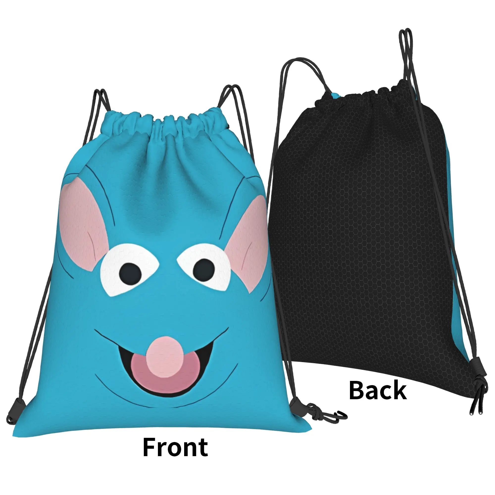 Kawaii Tutter Animal Face Portable Travel Riding Gym Drawstring cute gift Storage Backpacks