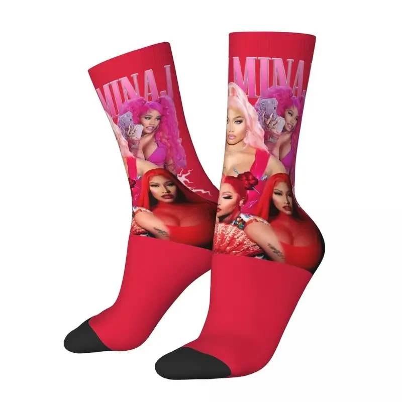 Chaussettes à tube moyen coordonnantes pour hommes et femmes, Rared Queen, Nicky Minaj, Rétro, Chaud, Hiver, Y2K