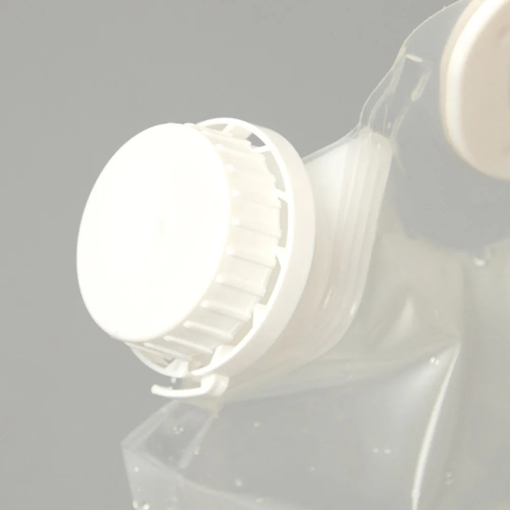 

5 Pcs Collapsible Water Bottles Large Capacity Bag Drinking Kettle Carrier White Travel